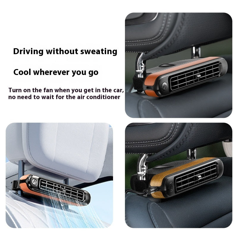 Car Turbine Fan Rear Seat USB Small Fan